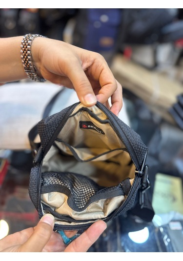 Trgpolo Yıldız Kumaş Omuz Çantası Siyah