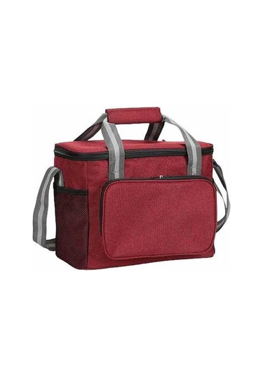 Pazly Taşınabilir Isı Yalıtımlı Öğle Yemeği Çantası - Sıcak/soğuk Koruma, Koyu Kırmızı Koyu Kırmızı