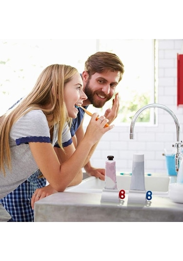 Kırmızı Diş Macunu Sıkacağı Artefakt Sıkacağı Klip Ev Diş Macunu Tutucu Banyo Aksesuarları 1 Pcs