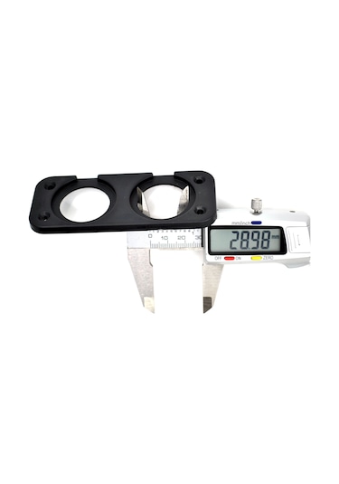 Motoraid 2 Yuvarlak Delikli Pano Montaj Port Plastik Yuva Çakmak Usb Panel