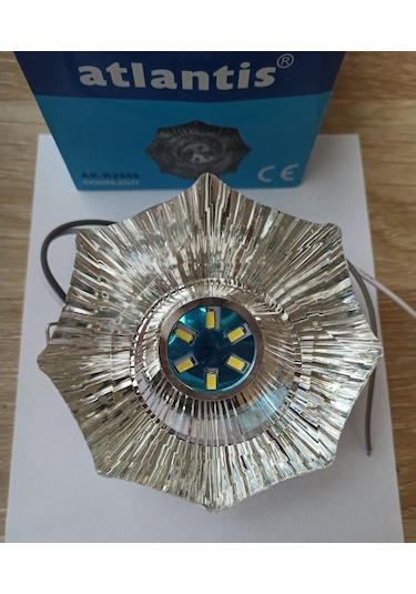 Atlantis Kristal Camlı Led Spot 3W -6500K- Beyaz Işık Ak-R2968