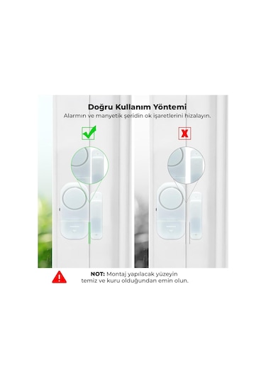 Powermaster Pm-17795 Mini Kapı Alarm Sistemi Manyetikli Kapı Pencere Alarmı
