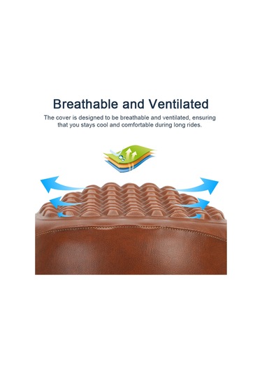 Yaozixa Elektrikli Bisiklet Koltuk Kılıfı: Su Geçirmez, Konforlu, Kaymaz, Havalandırmalı Pu+silikon Materyal Siyah Isı Ve Yağmur Koruması Siyah