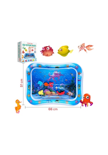 Circle Toys Bebek Su Matı Tummy Time Aktivite Oyuncağı Su Havuzu