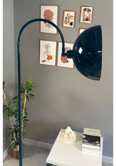 Dimmerli Işığı Ayarlanabilen Işığı Artırılıp Azaltılabilen Deniz Yeşili Hareketli Başlık Lambader Yeşil