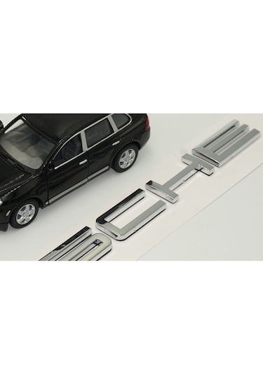 Porsche Bagaj Yazı Logo Parlak Krom Renk