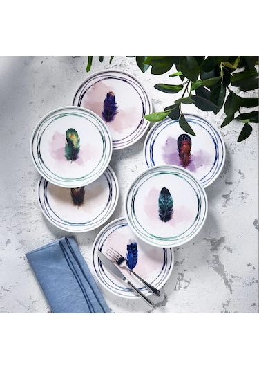 Fecra Tirga 6 Parça Pasta Tabağı Seti