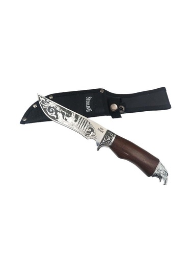 Sterling Kartal Başlı Kamp Ve Avcı Bıçağı Kahve