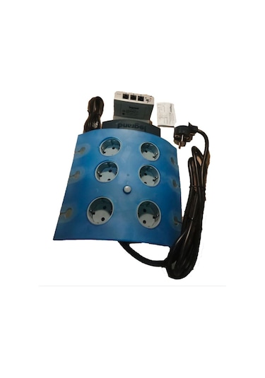 Legrand 694642 6'lı Akım Korumalı Priz Mavi