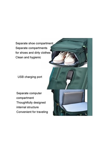 Novahub B692 Omuz Çantası, İş Seyahati Bilgisayar Sırt Çantası, Siyah Yeni Tasarım Siyah