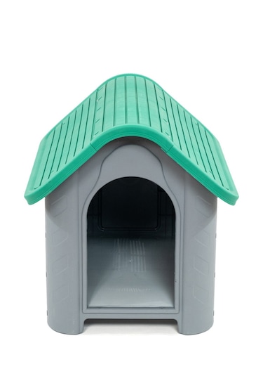 Missidea Brave Paws Plastik Köpek Kulübesi 85x71x66 Cm Yeşil