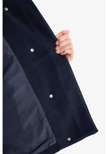 Defacto Regular Fit Kaşe Düğmeli Kısa Kaban E8661ax25aunv250 Lacivert