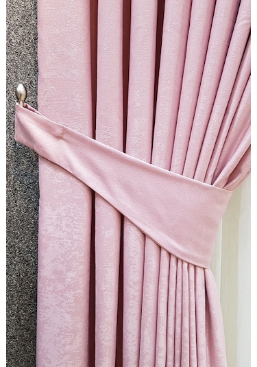 Pudra Pembe Soft Fon Perde Pembe