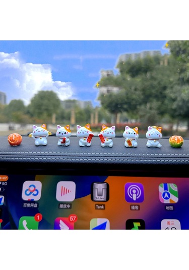 Singree 8 Adet Tavşan Figürü: Araba İç Dekorasyonu, Komik Ve Şık Vibe, Konu Başı Oluşturucu Aksesuarlar