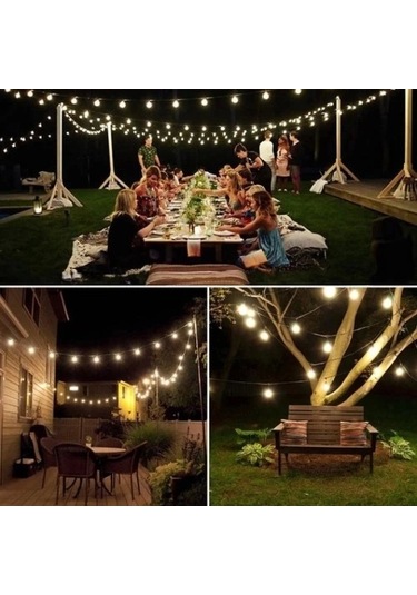 5 Metre Sarı Opak Solar Top Led Işık Renkli