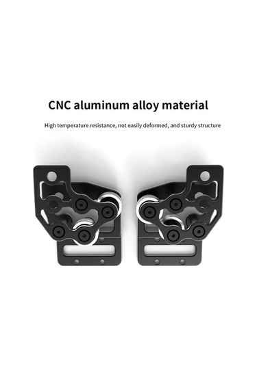 Createtech Cnc Alüminyum Xy Bağlantı Parçaları - Ultra Hafif, Yüksek Mukavemetli Siyah