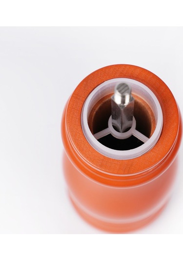 Kiremit Ahşap Tuz Ve Karabiber El Değirmeni Öğütücü Grinder 22 Cm Kiremit