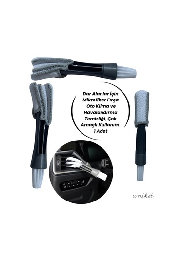 Dar Alanlar İçin Mikrofiber Fırça Oto Klima Ve Havalandırma Temizliği, Çok Amaçlı Kullanım 1 Adet