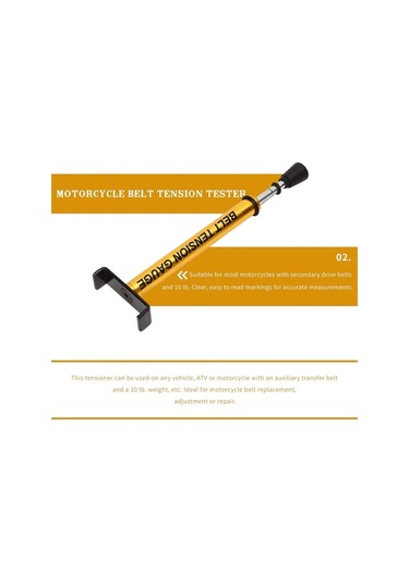 Chuangyinshop Ayarlanabilir 10 Pound Motor Kayışı Gergi Ölçer Dayanıklı Metal Taşınabilir