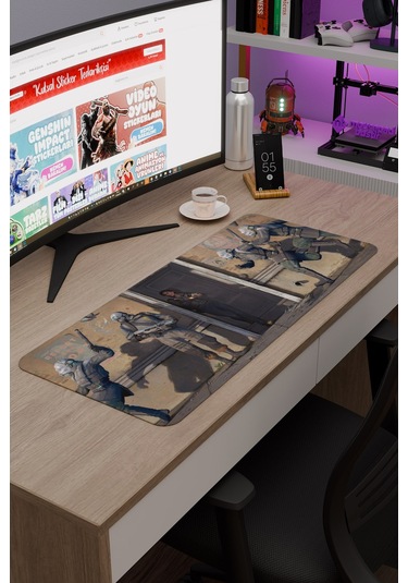 Half Life Kaymaz Dikişli Kauçuk Oyuncu Mousepad V4 - 70x30 Xl Gaming Mouse Pad Fare Altlığı