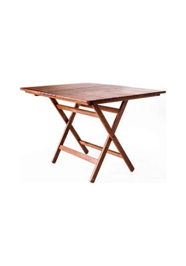 Bahçecimobilya Atina Katlanır Masa - Atina Masa 80X80 Ceviz