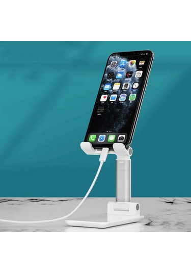 Pembe Vaorlo Taşınabilir Katlanabilir Telefon Tutucu Kaymaz Standı İphone 11 12pro Katlama Masa Tutucu Ipad Xiaomi Huawei Samsung Uyumlu Tablet