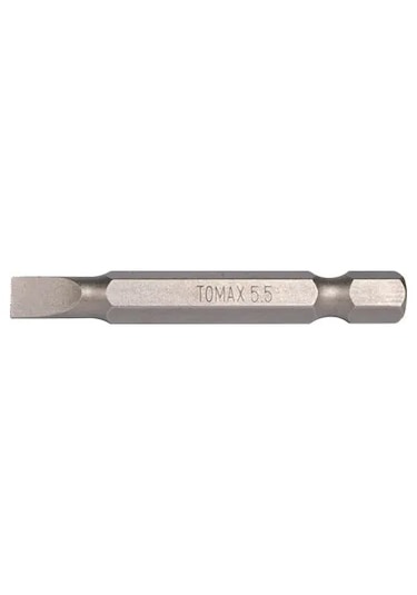 Tomax Bits Uç Manyetik Düz Uçlu Slot 5.5x50 Mm - 4 Adet