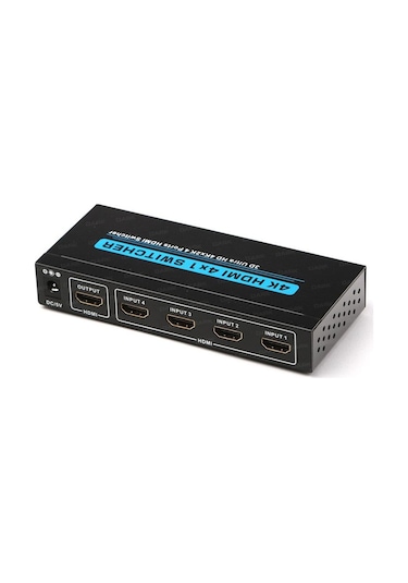 Yediverenbilişim 4 Giriş 1 Çıkışlı Uzaktan Kumandalı 4K Hdmi Switch (Seçici)