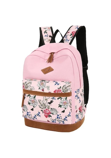 Moda Trendi Yeni 3 Seti Sırt Çantaları Yüksek Kaliteli Kızlar Sevimli Pembe Yumuşak Tuval Öğrenci O Araba