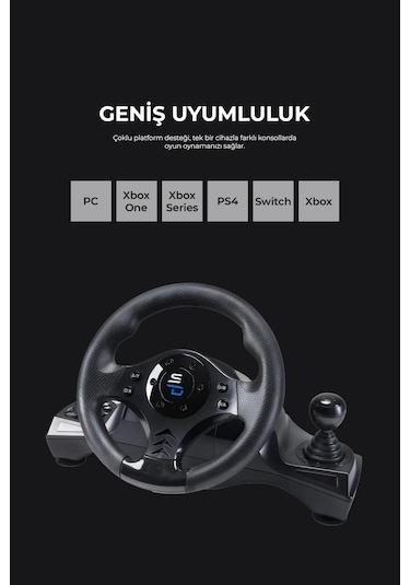 Subsonic Gs-750 Ps3/ps4/pc/xboxone/xbox360 Oyun Direksiyon Seti