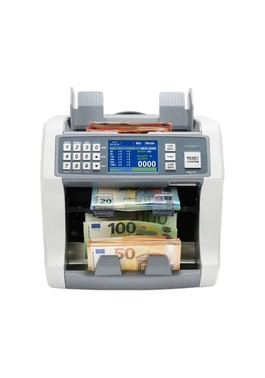 Bill Counter S200 Çift Cıslı Karışık Para Sayma Makinesi 20 Ülke Para Birimli Dahili Yazıcılı