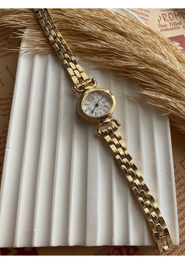 Rub070 25 Mm Rubsey Retro Minimal Hasır Kordon Vintage Kadın Kol Saati Siyah