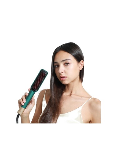 Venturemart Eu Plug Hot Combs Anti-haşlanma Saç Düzleştirici Fırça Seramik Bukle Makinesi Elektrikli Fır