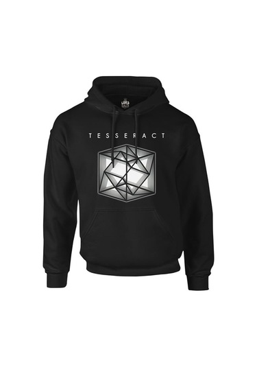 Tesseract - Odyssey Siyah Erkek Fermuarsız Kapşonlu Sweat