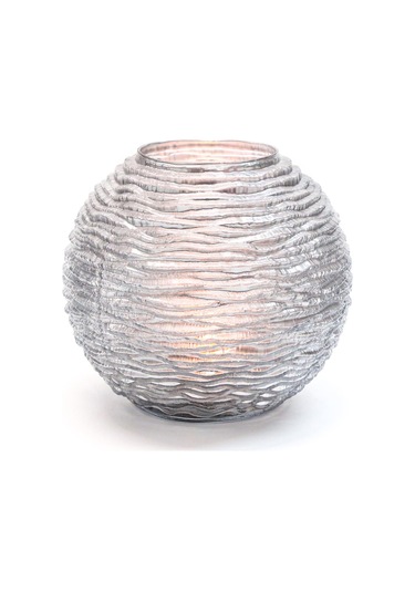 Silver Elegance Yuvarlak Vazo
