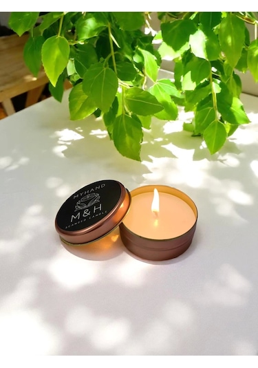 Myhand Soyawax Rose Teneke Kokusuz Mum 60 Gr Rose