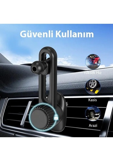 Zhltools B099 Ayarlanabilen Araç Içi Havalandirma Telefon Tutucu Siyah