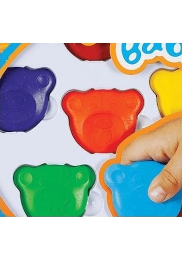 Carioca Teddy Şekilli Kirletmeyen Mum Boyalar 6'lı
