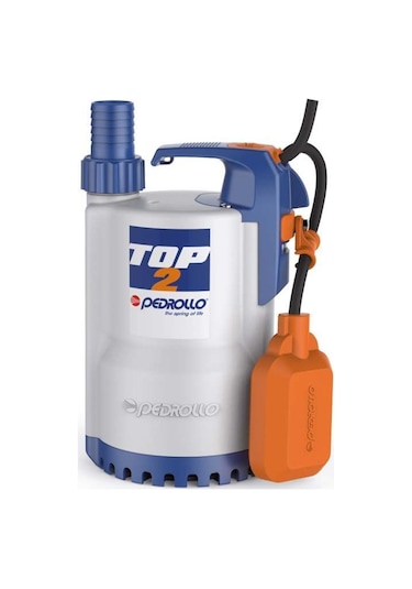 Pedrollo Top 2 Flatörlü Plastik Gövdeli Drenaj Dalgıç Pompa