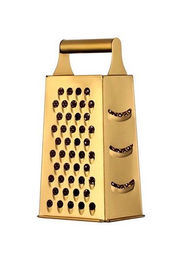 Symbee Ev Mutfak İçin Çelik Dört Yönlü Sebze Dilimleyici - Salatalık, Patates, Sarımsak Dilimleme Aleti A199 Altın Diğer