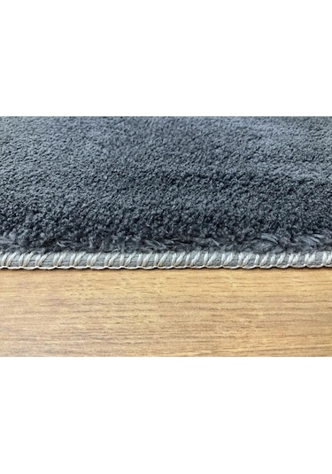 Saraz Halı Comfort Puffy Peluş Halı Salon Koridor Mutfak Banyo Halısı 40x60antrasit Antrasit