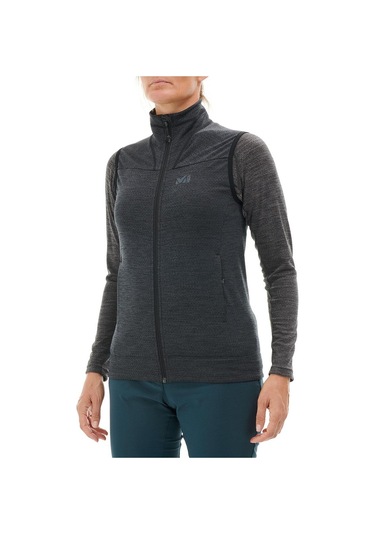 Millet Lokka Kadın Tam Fermuar Polar Yelek Mıv8680 0247 Siyah
