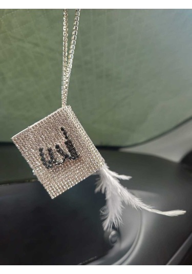 Gümüş Kuran Kerim Siyah Yazılı Gri Tüylü