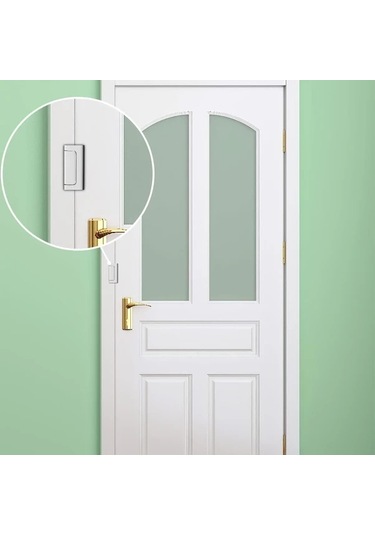 Willowhaven Taşınabilir Delme İşlemi Gerektirmeyen Alüminyum Hırsızlık Önleyici Kapı Kilidi Aksesuarlı Siyah