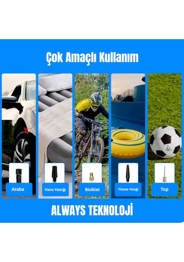 Dijital Ekran Czk-d02 Dijital Ekranlı Lastik Şişirme Hava Pompası