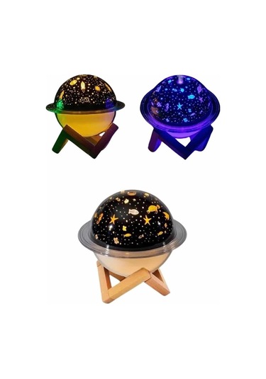 Bfs Aromaterapi Hava Nemlendirici Gece Lambası Uzay Model Satürn Oda Kokusu