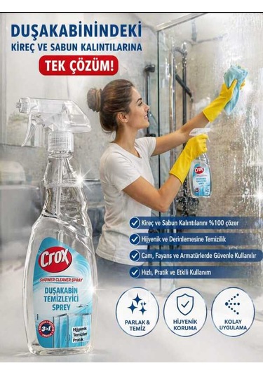Crox Duşakabin Temizleme Sprey 750ml