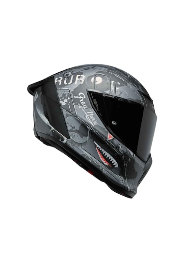 Ruroc Eox Squadron Kapalı Kask Siyah - Gri