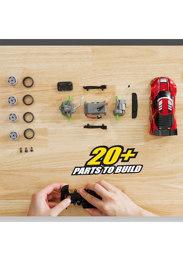 Silverlit Exost Build 2 Drive Kumandalı Yarış Aracı Kiti - Kırmızı