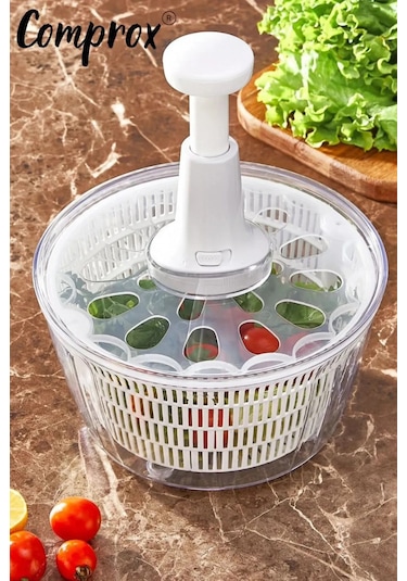 Viatom Viatom Beyaz Manuel Sebze Kurutucu Salata Kurutucu Stop D Beyaz